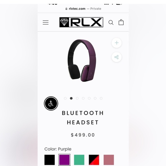 💜🎧🎶RLX Bluetooth Stereo Headphones Sealed,Unopened, Never Used or Tested 🎧💜 🎶 - Picture 2 of 5